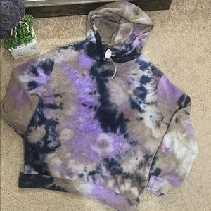 Tie-Dye Hooded Sweater